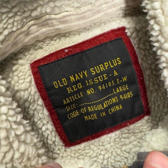 Vintage Y2K gray old navy Sherpa lined zip up hoodie - Picture 2 of 5